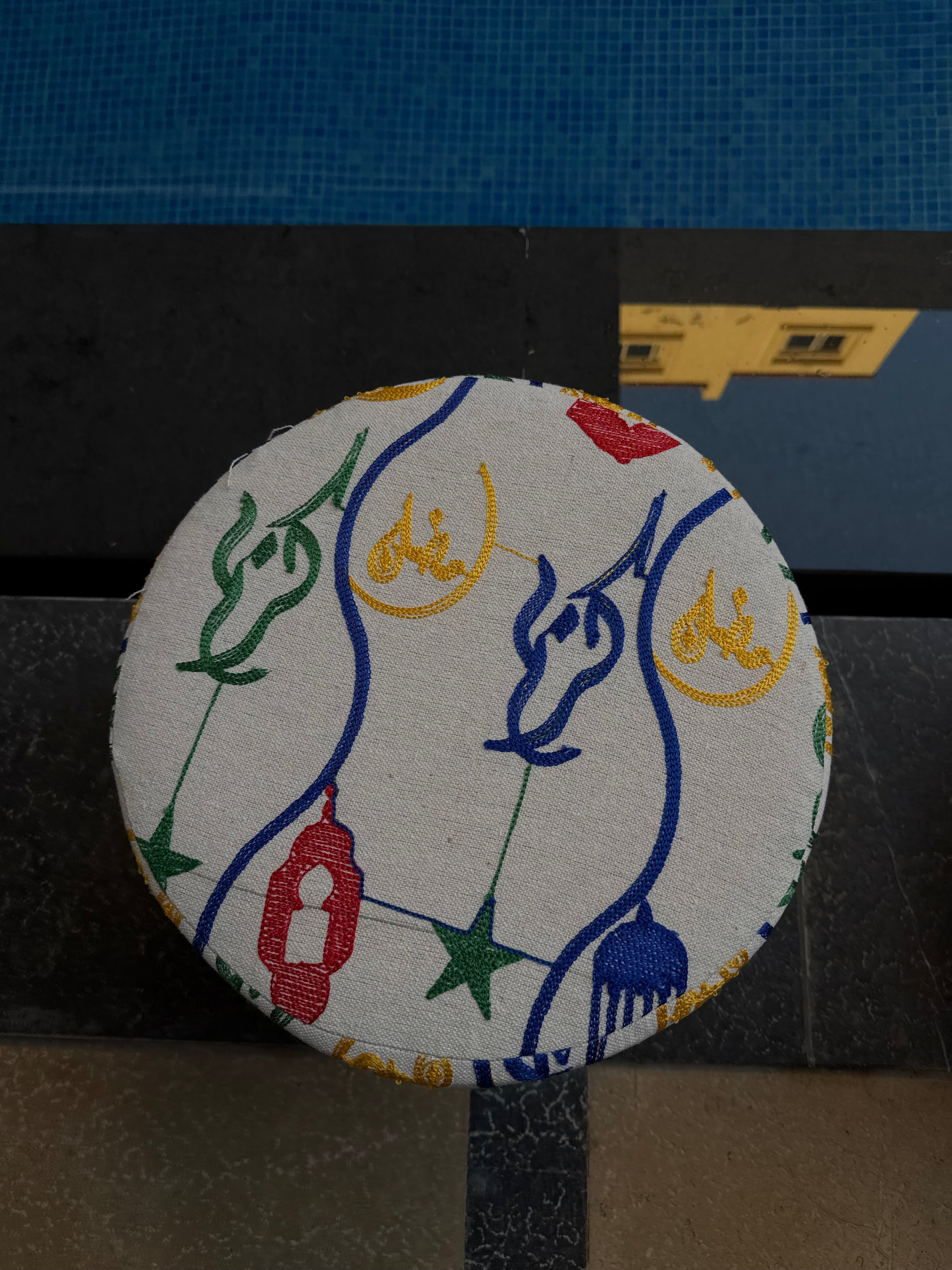 Pouf details for Ramadan nights🌙